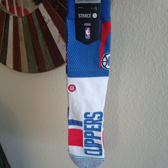 Stance Los Angeles Clippers Shortcut 2 Crew Socks | L (Men 9-13 / Women 11-14)B